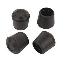 Black Rubber Leg Tips 19mm (Pack Of 4)