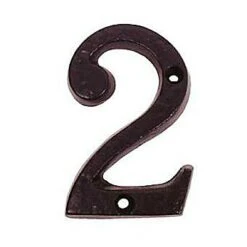 Centurion BA16P Tudor Black Door Number 2