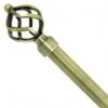 Deville 351Z Brassworks Antique Brass Curtain Pole 1.85 - 3.6m