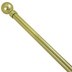 Deville 554Z Classic Antique Brass Ball End Curtain Pole 1.2-2.1