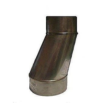 Schiedel 6" X 8" Stainless Steel Offset Flue Adaptor 1 Schiedel 6" X 8" Stainless Steel Offset Flue Adaptor