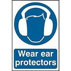 Spectrum 0005 Wear Ear Protectors Sign
