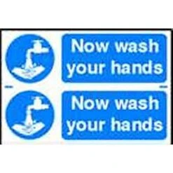 Spectrum 0404 Now Wash Your Hands Sign
