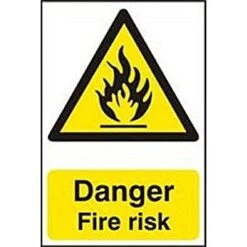 Spectrum 0900 DANGER Fire Risk Sign