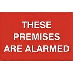 Spectrum 1654 These Premises Are Alarmed Sign