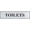 Spectrum 2106 Silver Toilets Sign
