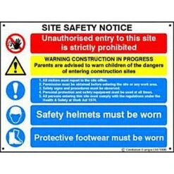 Spectrum 4550 Composite Site Safety Sign