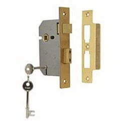 Union 2 Lever Mortice Lock 2 1/2" Polished Brass Y2295PB63