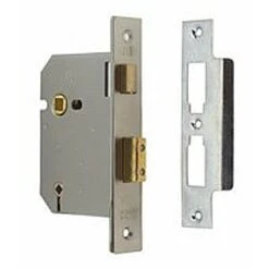 Union Bathroom Mortice Lock 3" Satin Chrome Y2294CH76