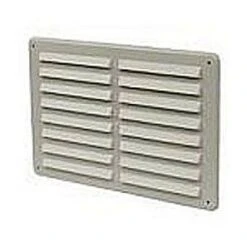White Plastic Louvre Vent 9½" X 6½"
