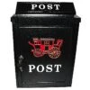 De Vielle Carriage Post Box Black