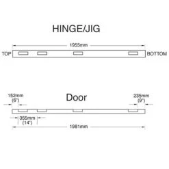 Trend Hinge Jig One Piece Hinge Recessing Jig Kit HINGE/JIG -Outlet The Build Edge Store 0040043 700