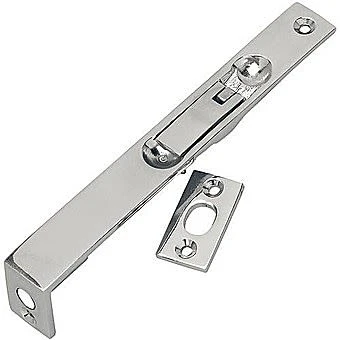 Polished Chrome 6 Inch Flush Door Bolt 1 Polished Chrome 6 Inch Flush Door Bolt