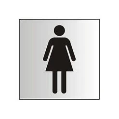 Centurion 2102 Ladies Graphic Sign Silver 122 X 120mm