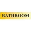 Spectrum Centurion 2007 Gold Self Adhesive Bathroom Sign 220 X 60mm