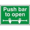 Spectrum Centurion 1523 Push Bar To Open Sign 300 X 200mm