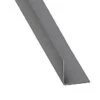 2 Metre PVC Corner Trim Aluminium Grey 20 X 20mm