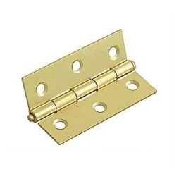 3 1/2 Inch Loose Pin Brassed Hinges - Pair