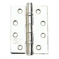 4 Inch Chrome Ball Bearing Hinge Pair