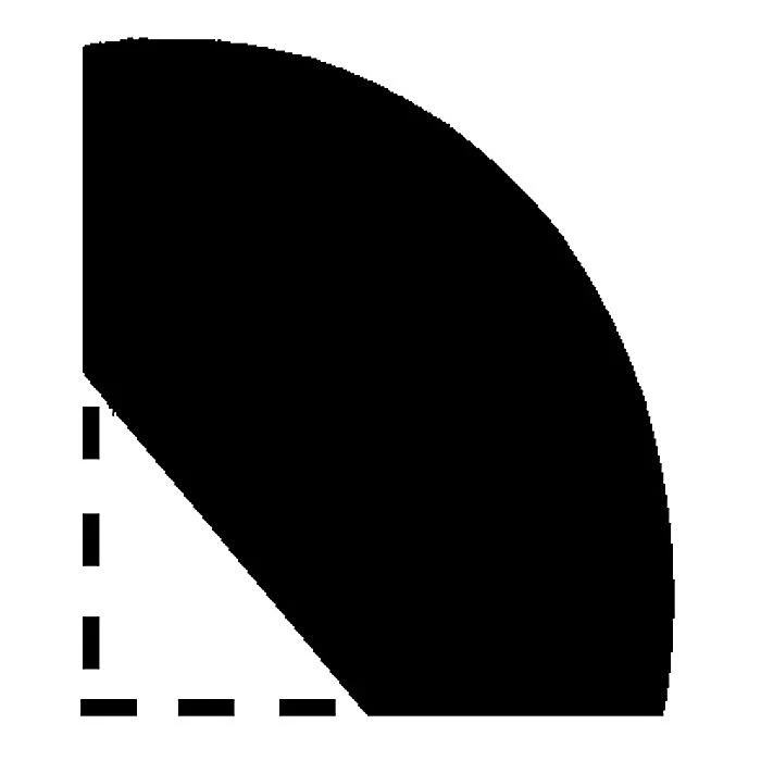 Burbidge Dark Hardwood Quadrant 16 X 16 X 2400mm 3 Burbidge Dark Hardwood Quadrant 16 X 16 X 2400mm - Image 3