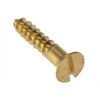 Countersunk Brass Slot Wood Screw 7 X 1.1/4 Inch