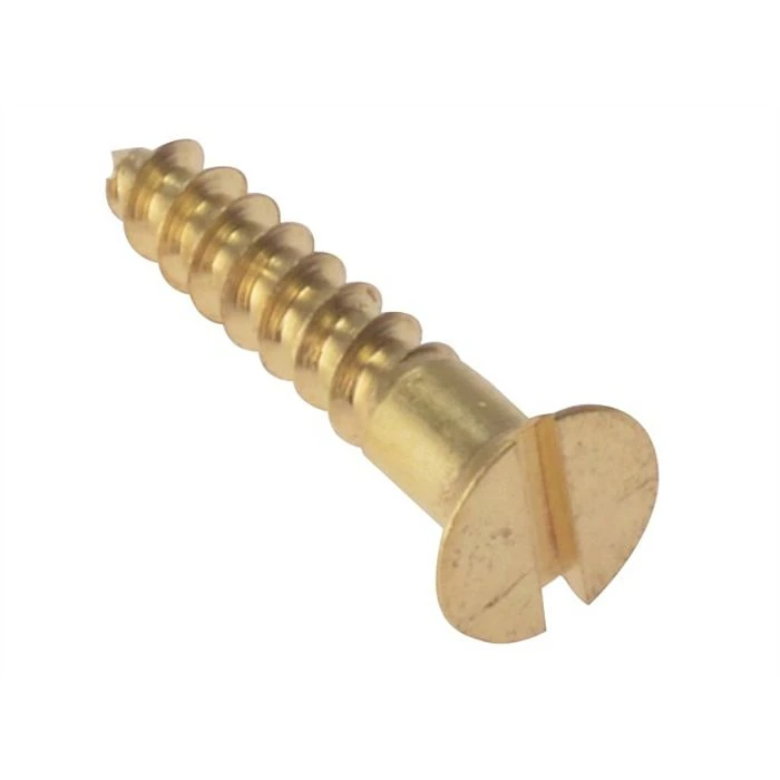 Countersunk Brass Slot Wood Screw 8 X 1.1/4 Inch 2 Countersunk Brass Slot Wood Screw 8 X 1.1/4 Inch - Image 2