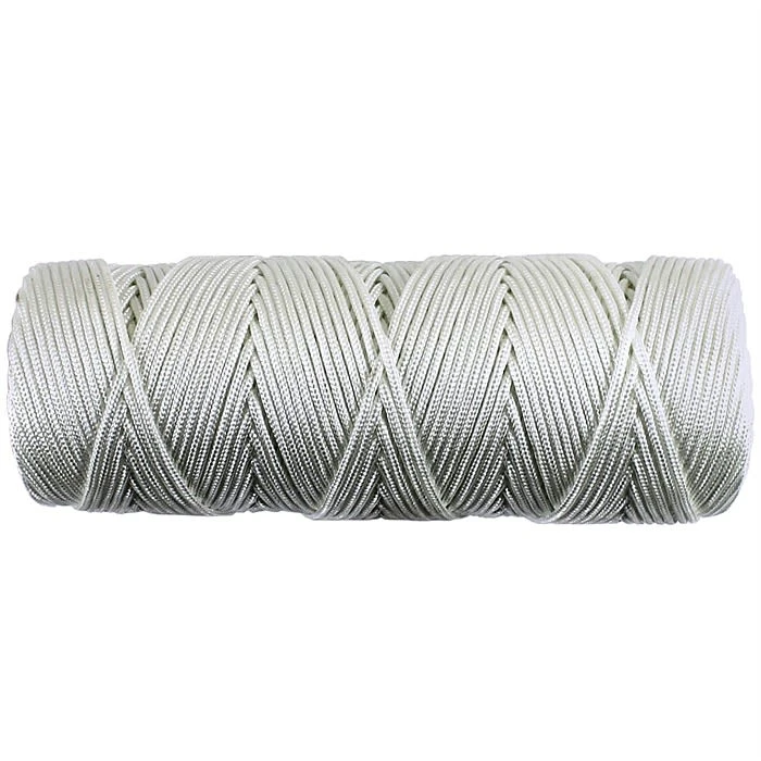 Braided White Nylon Cord No 8 2 Braided White Nylon Cord No 8 - Image 2