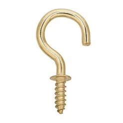 Centurion HE26L 19mm Brass Cup Hooks Pack Of 100