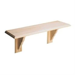 Solid Wooden Shelf Kit 1180mm Pre Sanded With Fixings TS104