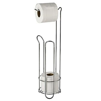 Showerdrape Swan Free Standing Toilet Roll Holder Combo 1 Showerdrape Swan Free Standing Toilet Roll Holder Combo