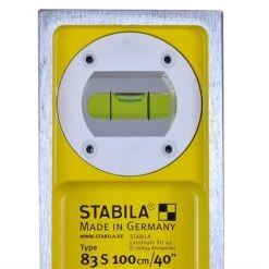 Stabila 83S 3 Vial Double Plumb Girder Level 40" (100cm)Stabila 83S Double Plumb Girder Spirit Level 100cm (40") -Outlet The Build Edge Store 0063116 700