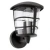 Eglo Aloria Black Outdoor Wall Light With Up Design 93097