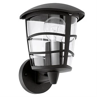 Eglo Aloria Black Outdoor Wall Light With Up Design 93097 1 Eglo Aloria Black Outdoor Wall Light With Up Design 93097