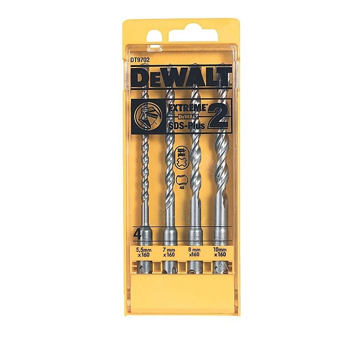DeWalt DT9702 4 Piece SDS Plus Bit Set 2 DeWalt DT9702 4 Piece SDS Plus Bit Set - Image 2
