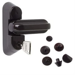 Sterling UPVC Locking Sash Window Jammer In Brown
