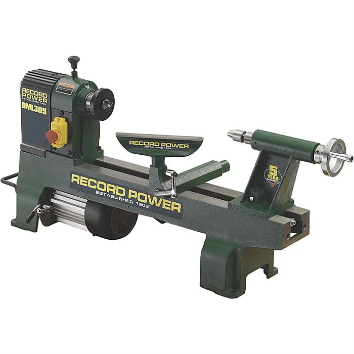 Record Power DML305-M33 Cast Iron Midi Wood Lathe 6 Speed 230V 2 Record Power DML305-M33 Cast Iron Midi Wood Lathe 6 Speed 230V - Image 2