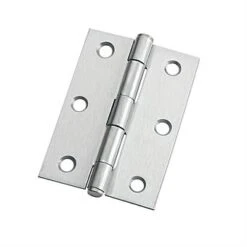 Satin Chrome Loose Pin Hinges Pair 3 1/2 Inch