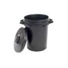 90 Litre Stadium Black Heavy Duty Dustbin
