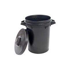 90 Litre Stadium Black Heavy Duty Dustbin