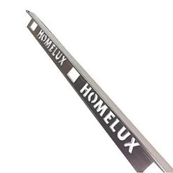 Homelux Metal Straight Edge Tile Trim Silver 2.5m X 10mm