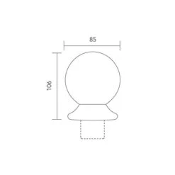 Richard Burbidge Pine Stair Ball Newel Cap 106 X 85 X 85mm -Outlet The Build Edge Store 0065640 700