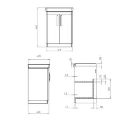 Tavistock Compass Freestanding Vanity Unit Grey -Outlet The Build Edge Store 0065738 700