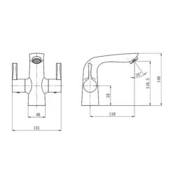 Tavistock Revive Chrome Basin Mixer Tap | Click Waste 7 Tavistock Revive Chrome Basin Mixer Tap | Click Waste -Outlet The Build Edge Store 0065741 700