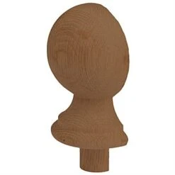 Burbidge Dark Hardwood Ball Half Newel Cap NC2Q HALF