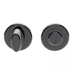 Round Black Nickel Bathroom Thumbturn & Release IHBATHBN