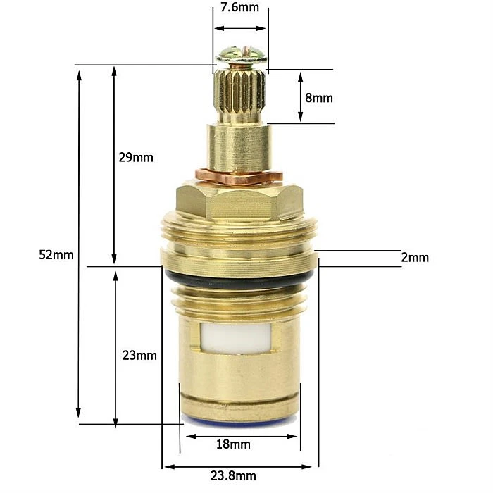 Centurion Replacement Tap Brass Ceramic Disc 1/2" 1/4 Turn 3 Centurion Replacement Tap Brass Ceramic Disc 1/2" 1/4 Turn - Image 3