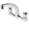 Kitchen Dual Flow Deck Sink Mixer Tap Chrome