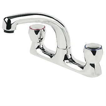 Kitchen Dual Flow Deck Sink Mixer Tap Chrome 1 Kitchen Dual Flow Deck Sink Mixer Tap Chrome