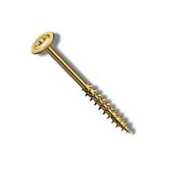 Brass Roundhead Wood Screw 8mm X 300mm