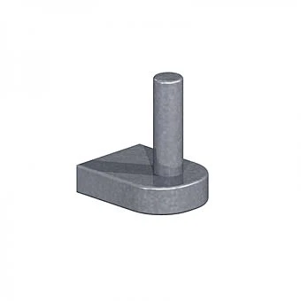 Gate Hook To Weld 19mm With Flat End. 1 Gate Hook To Weld 19mm With Flat End.